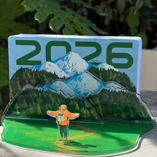 2026投奔旷野周历可爱高颜值台历亚克力桌面摆件日历创意新年礼物