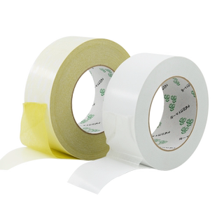 浮休双面胶高粘度超薄黄油双面胶带黄胶绣花固定图文印刷双面胶白色办公双面胶半透明手工固定可手撕两面胶纸