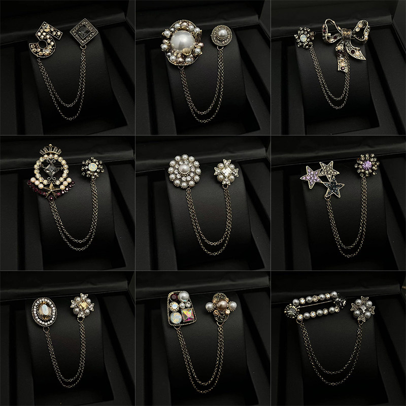 韩国东大门ins时尚新款超闪水钻皇冠链条胸针女毛衣别针外套配饰,饰品/流行首饰/时尚饰品新,胸针,淘宝优惠券,粉丝福利购,淘宝优惠卷