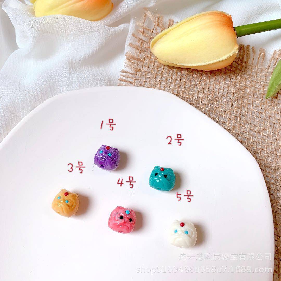 新款闪粉树脂DIY小恶魔防舒俱来小怪兽隔珠配珠饰品配件,饰品/流行首饰/时尚饰品新,其他DIY饰品配件,淘宝优惠券,粉丝福利购,淘宝优惠卷