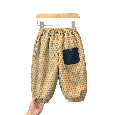 长裤纯棉休闲裤夹棉加厚裤子