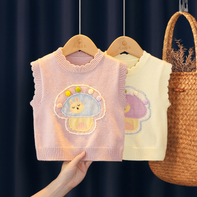 可衣棉尔韩版针织秋冬季外穿马甲