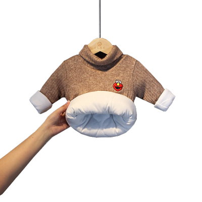 加绒加厚A类高领黑白色打底衫