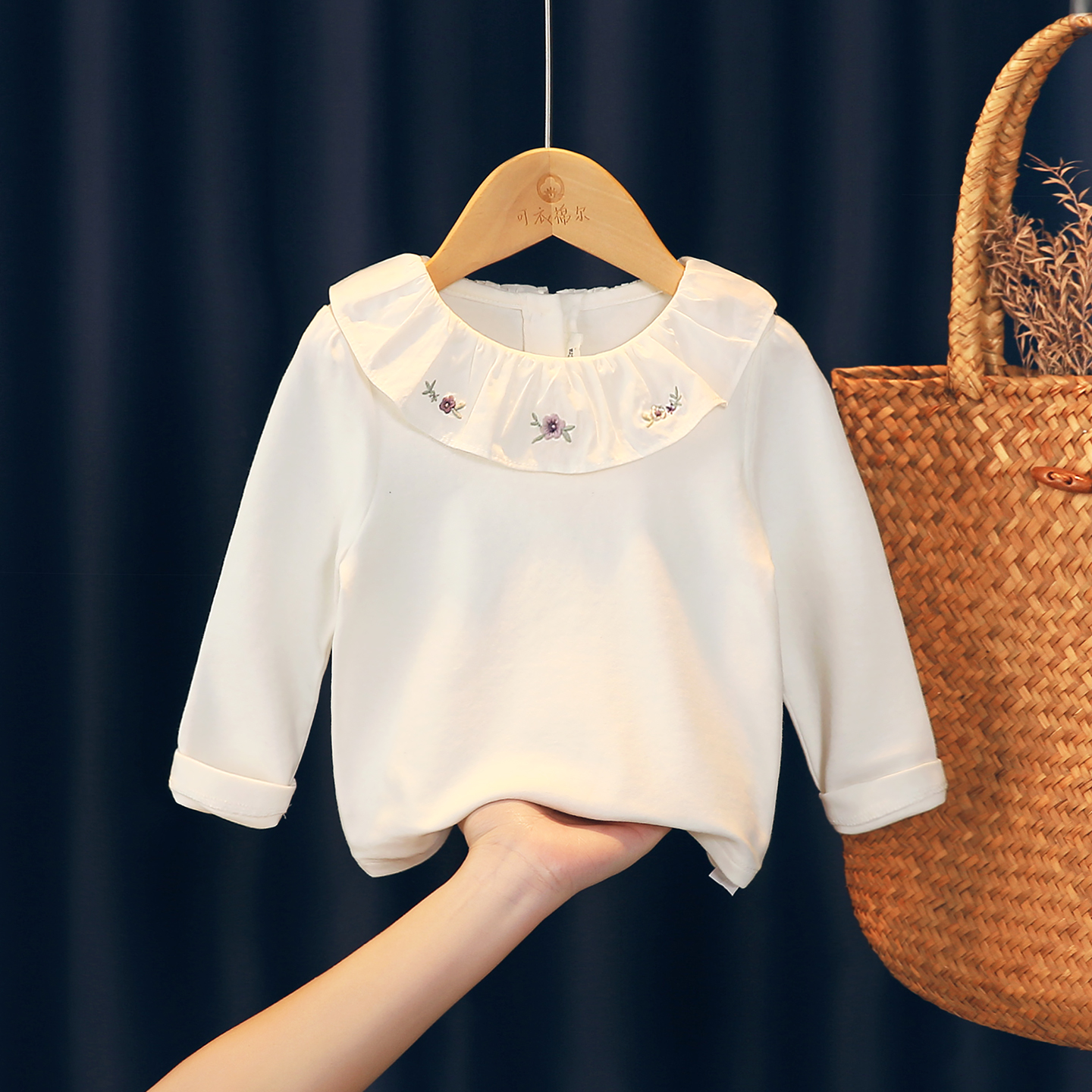 可衣棉尔儿童早秋纯棉内搭打底衫