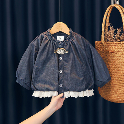 可衣棉尔冬季一体绒兔毛牛仔外套