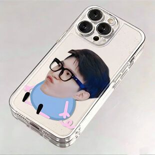 iPhone12ins风华为MATE80苹果15小众OPPORE6透明13ProMax创意小米17MAX软适用14PLUS手机壳小猪眼镜范丞丞
