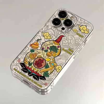 VIVOS50PROMINI国潮iPhone14苹果13创意一加ACE6华为NOVA15透明12ProMax软荣耀POWER2小米17适用16PLUS手机壳