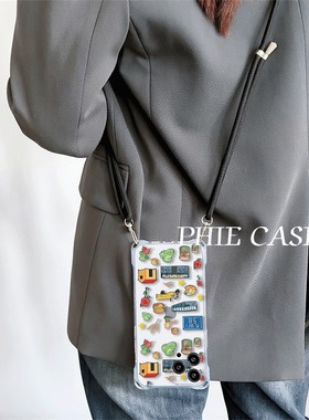 真我gt7pro后陡门十个勤天蔬菜iPhone15手机壳软14四角开孔13斜挎a5手腕挂绳苹果16plus透明适用防摔12ProMax