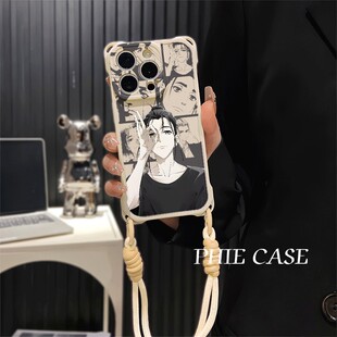 荣耀x70i一人之下王也适用防摔12ProMax动漫iPhone15plus透明iqooz9手机壳软14四角开孔13斜挎手腕挂绳苹果16