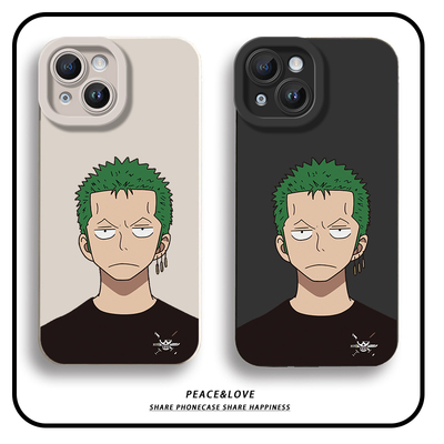 iPhone13动漫适用苹果15创意荣耀x80i瞳眼12ProMax软VIVOS60个性OPPORENO16手机壳14PLUS海贼王索隆小米17MAX