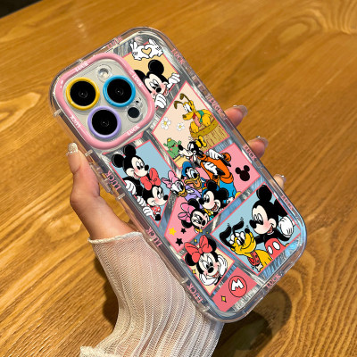 红米Note13插画米妮米奇15适用14Plus手机壳软16情侣华为畅享90ProMax可爱iPhone17泡芙羽纱苹果12创意Findx8