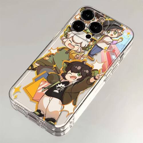 iPhone12可爱15华为MATE80卡通苹果14透明13ProMax创意软适用16PLUS手机壳一加ACE6至尊张嘴罗小黑小米17TPRO