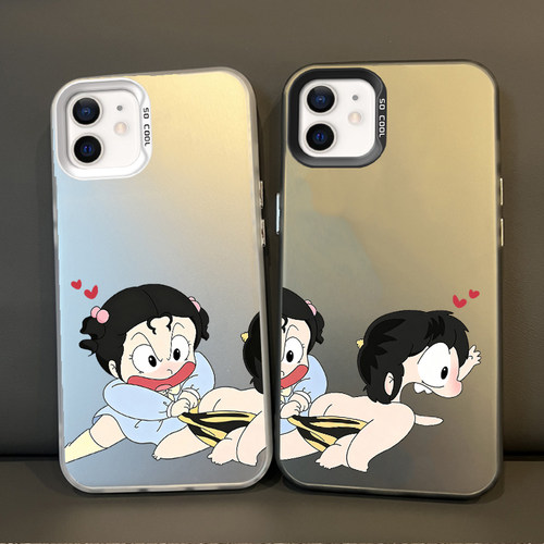 华为PURA80可爱iPhone16彩银苹果12卡通高级小米17手机壳华为NOVA15搞怪拉裤子情侣硬13ProMax适用14plus创意