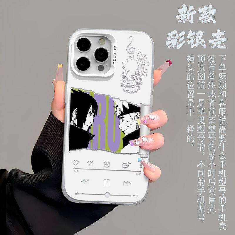 苹果17动漫红米K90MAX创意iPhone14彩银13ProMax硬OPPORENO16适用15PLUS高级感手机壳火影忍者佐鸣华为MATE80