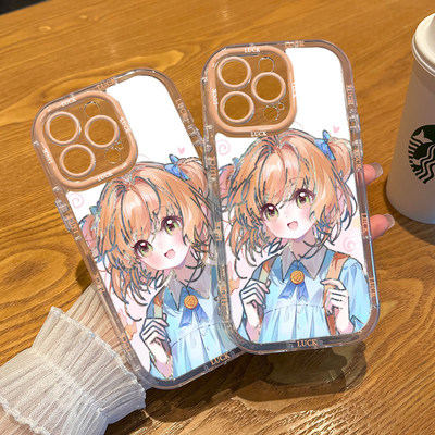 15Plus手机壳软iPhone16适用OPPOFindx9少女心14ProMax开心百变小樱小米17Ultra泡芙羽纱苹果13可爱VIVOx300s