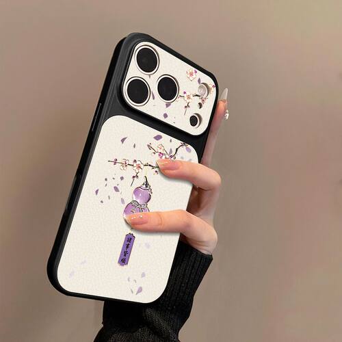 诸事皆顺紫葫芦新款苹果15创意适用17Air全包iPhone13pro国风大视窗16ProMax小众手机壳14plus