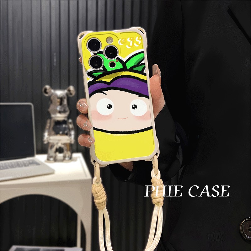华为NOVA13果宝特攻菠萝吹雪斜挎iPhone16透明15手机壳软苹果14plus四角开孔适用防摔12ProMax手腕挂绳11卡通