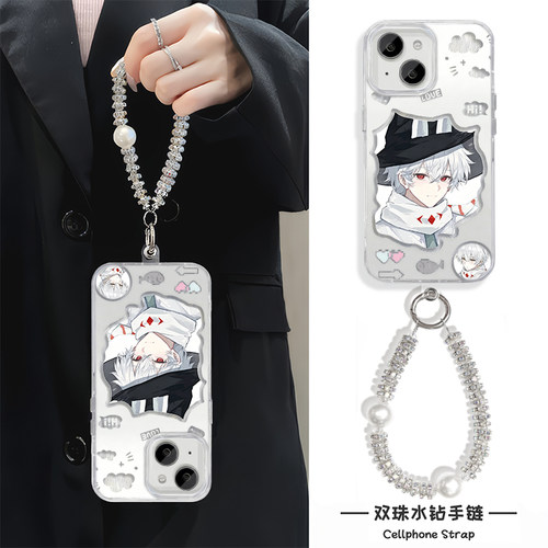 华为NOVA16动漫苹果17高级感OPPORENO15C羽纱光遇正太VIVOX300S适用iPhone14PLUS小众手机壳13ProMax硬带挂绳
