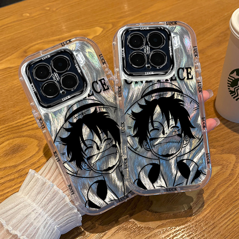 荣耀MAGIC8动漫苹果13ProMax海贼王路飞15卡通iPhone17创意一加ACE5泡芙羽纱适用14Plus手机壳软16新款iQOOz9