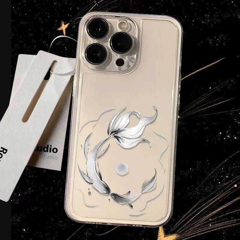 简约祁煜的画iPhone13苹果12pm创意荣耀POWER2透明14ProMax软小众小米17适用16PLUS祁煜的画OPPORENO15手机壳