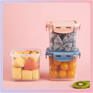 TUF4餐盒水果盒便当盒便携外出上班带儿童饭盒小学生装 水果盒子