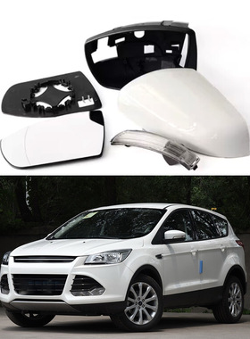 适用于13-20款福特翼搏EcoSport翼虎Escape镜盖镜片镜框转向灯