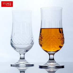 石岛水晶玻璃红酒杯复古刻花红酒杯香槟水杯威士忌杯鸡尾酒杯