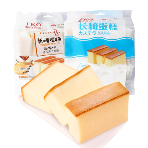 【U先试用】FKO长崎蛋糕260克蜂蜜味