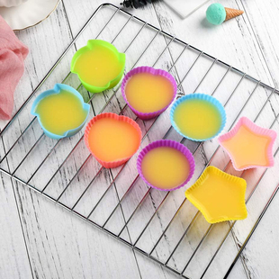 米糕硅胶模具食品级马芬杯蛋糕发糕蒸糕钵仔糕布丁模具家用可蒸8