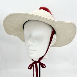 范阳笠复刻 仿卷檐毡帽 林冲帽 中国传统服饰 闯王帽 宋明服饰