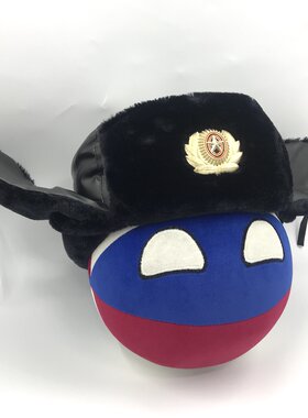 【石三公社】俄罗斯球波兰球Polandball动漫毛绒公仔