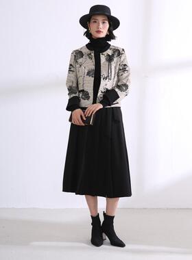盈达新中式国风秋冬新品洋气设计感高端台湾品牌女装 4DB5Y6115A
