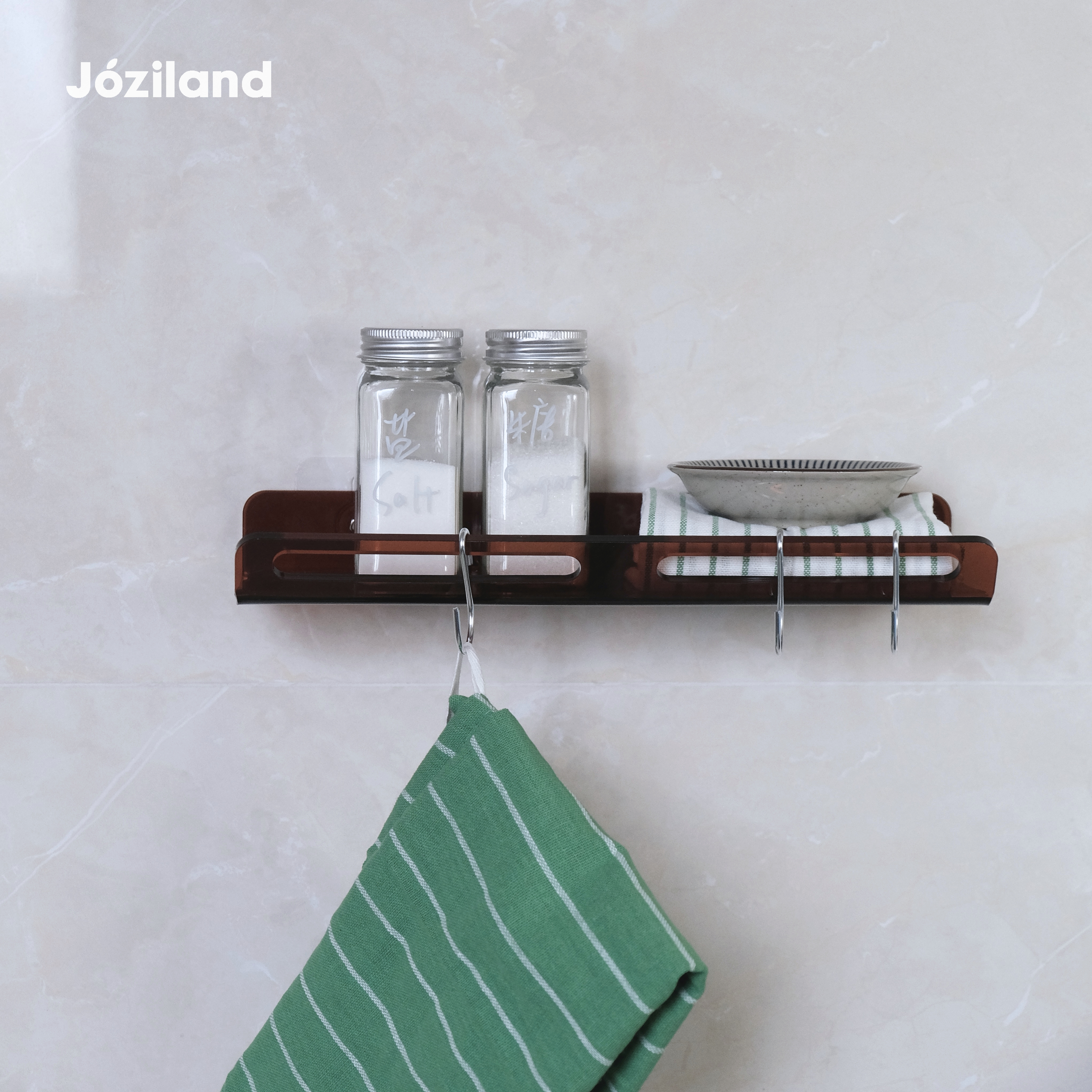 Joziland透明亚克力壁挂置物架