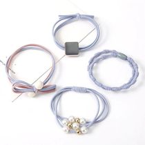 South Korean headrope ins wind girl net red rubber band headdress small fresh leather cover simple tie the headband