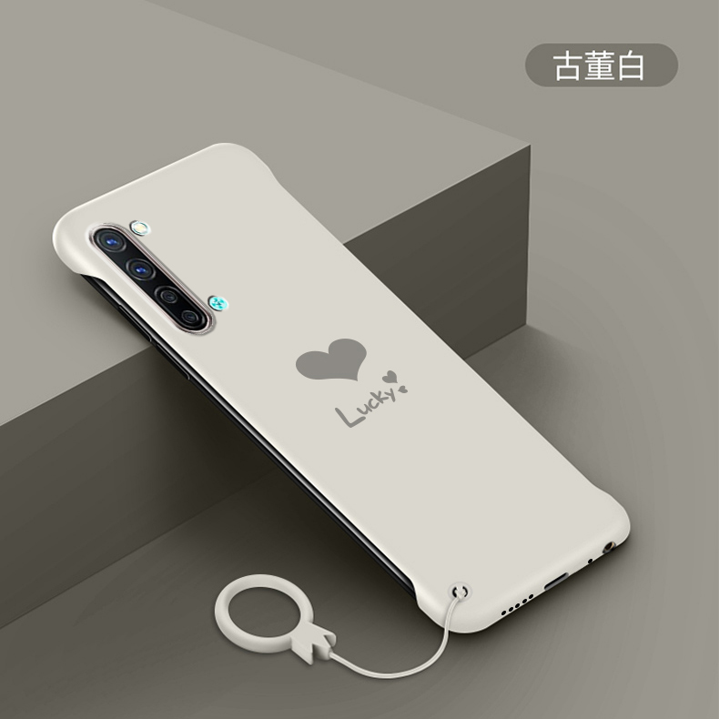 opporeno3手机壳无边框男款reno3pro超薄磨砂曲屏防摔硬壳网红女款reno3保护套个性简约半包壳新品潮牌爱心壳