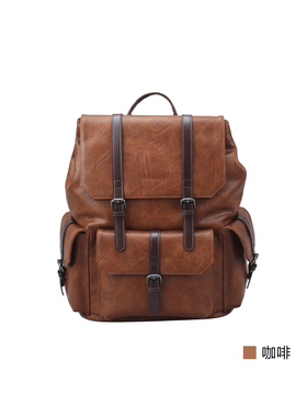 意尔康男士双肩包2026春季新款时尚大容量旅行包双肩背包61A19613