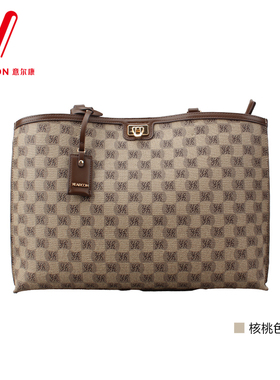 意尔康女包2025秋季新款时尚单肩包女通勤托特包大容量56Y29906