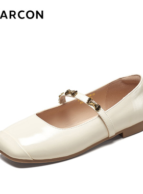 意尔康女鞋2025秋季新款时尚百搭休闲玛丽珍鞋女单鞋30738W