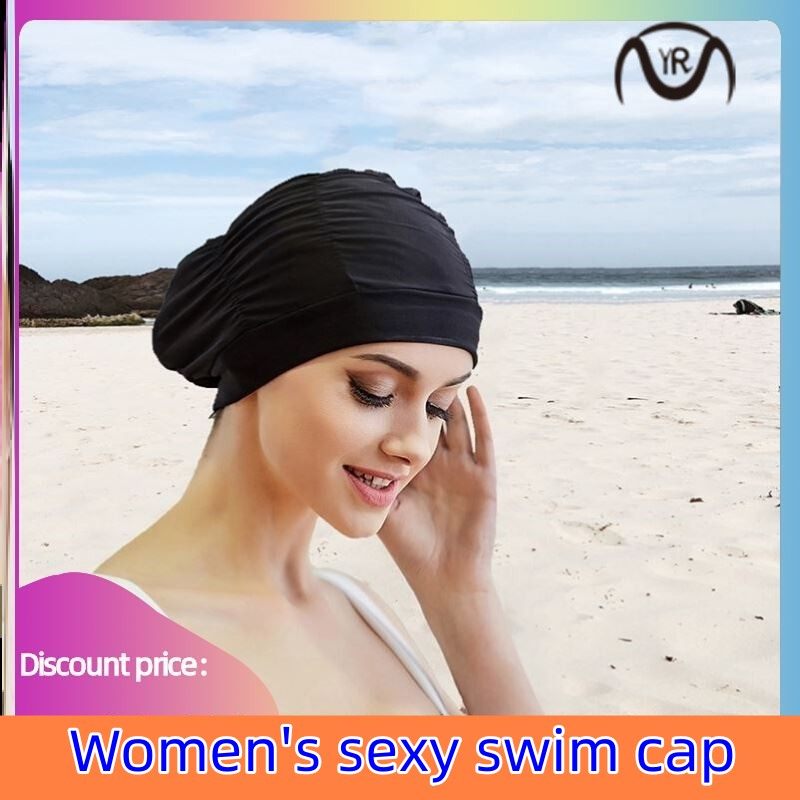 2023 Sexy Swimming Cap Womens Long Hair Swim Hat Outdoor act
