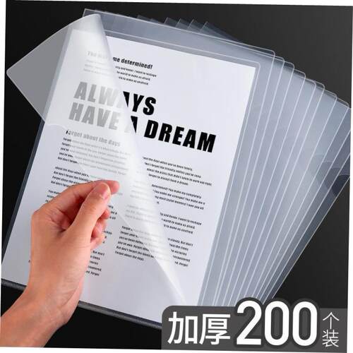 folder a4, two page office file set, single transparent