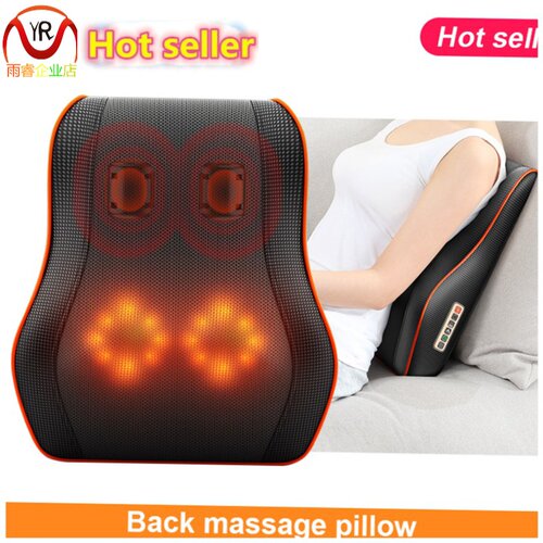 Electric back massager pillow massage body neck with heat