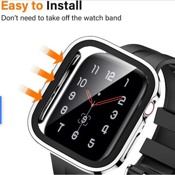 Glass+Cover适用于Apple Watch case iWatch series 7 8 SE 6 5 4