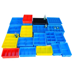 塑料零件盒子分格箱收纳盒螺丝工具分类整理盒子周转箱长方形胶箱