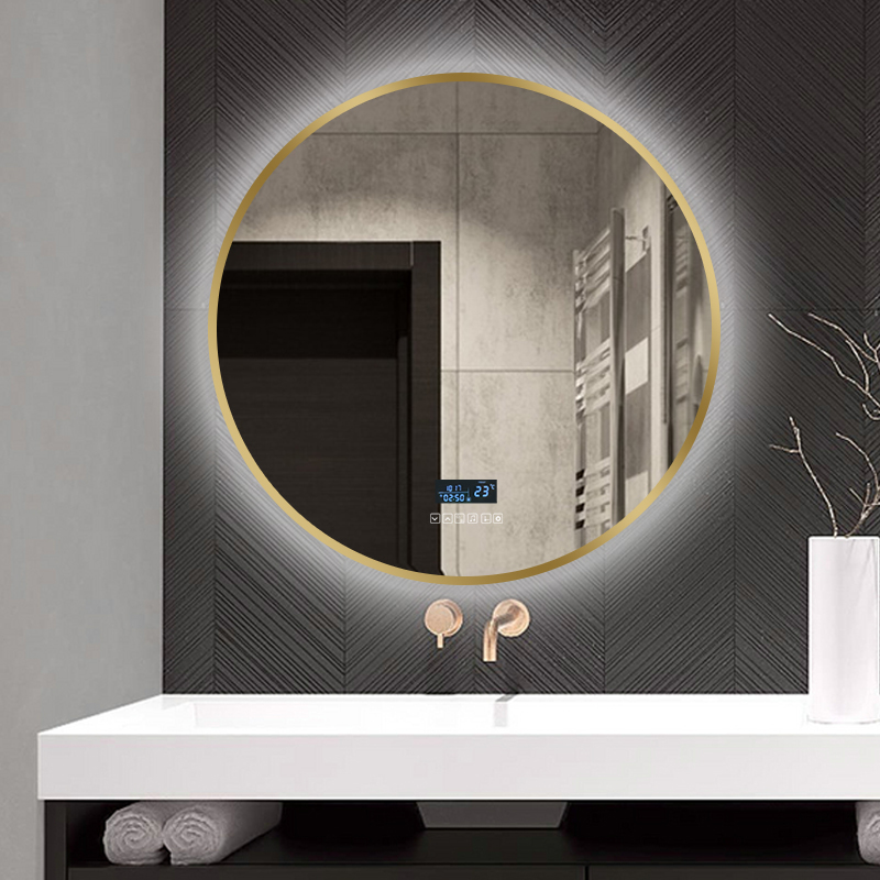 铝合金智能浴室镜圆形