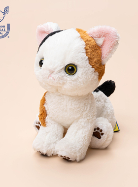 sunlemon仿真三色猫咪毛绒玩偶公仔儿童睡觉安抚生日可爱玩具礼物