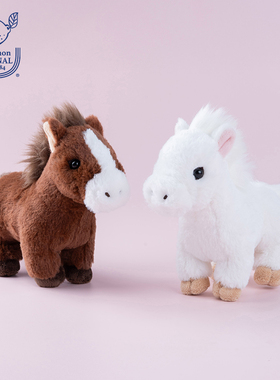 日本sunlemon小马毛绒玩偶仿真娃娃新年公仔玩具丙午马年儿童礼物