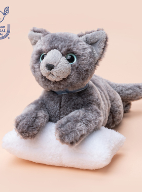 sunlemon仿真蓝猫毛绒猫咪玩偶儿童玩具安抚娃娃公仔生日女生礼物