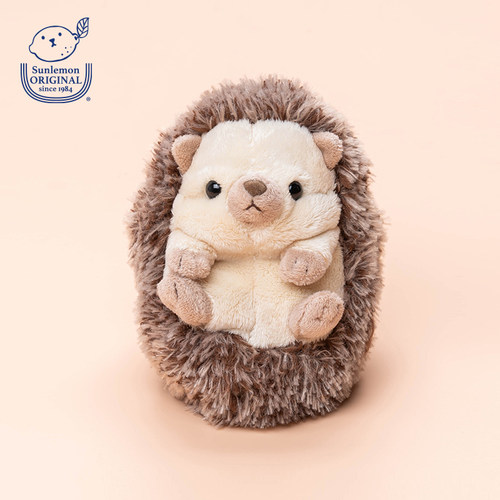 日本sunlemon仿真刺猬毛绒玩偶