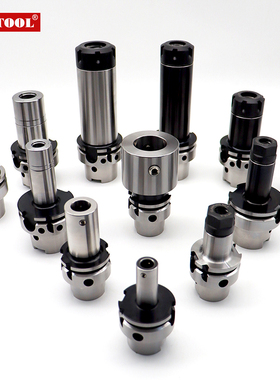 台湾高精HSK63AHSK100刀柄ER1620253240面铣侧固HSK50A刀杆