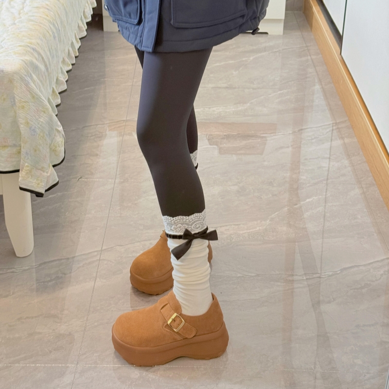 内增高厚底勃肯鞋魔术贴